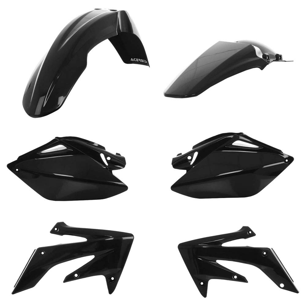 Amazon.com: Acerbis Replica Plastic Kit Black for Honda CRF250R
